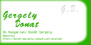 gergely donat business card